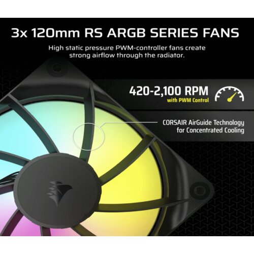Corsair NAUTILUS 360 RS AIOLiquid CPU Cooler, Black,RS120LGA1851, LGA1700, AM5, AM4 Cijene