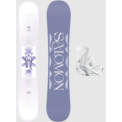 Salomon Lotus+Spell White S 2026 Snowboard komplet pattern Slike