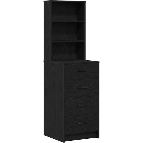  Toaletni stol 2 pcs Crna 50 x 41 x 135 cm Konstruirano drvo Slike