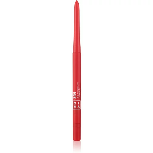 3INA The Automatic Lip Pencil črtalo za ustnice odtenek 244 - Red 0,26 g