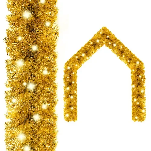  Božična girlanda z LED lučkami 10 m zlata