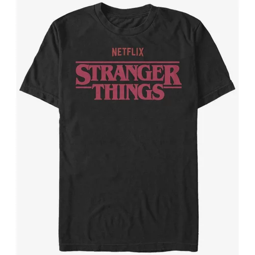 ZOOT.Fan Netflix Logo Stranger Things Majica Črna