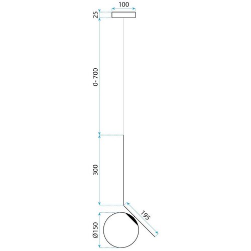Toolight Stropna viseća svjetiljka Staklena kugla bijelo G107-1W BLACK WHITE Slike