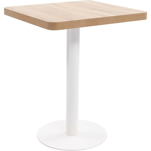 The Living Store Bistro miza svetlo rjava 60x60 cm mediapan - Bistro Mizica, (21836644) Slike