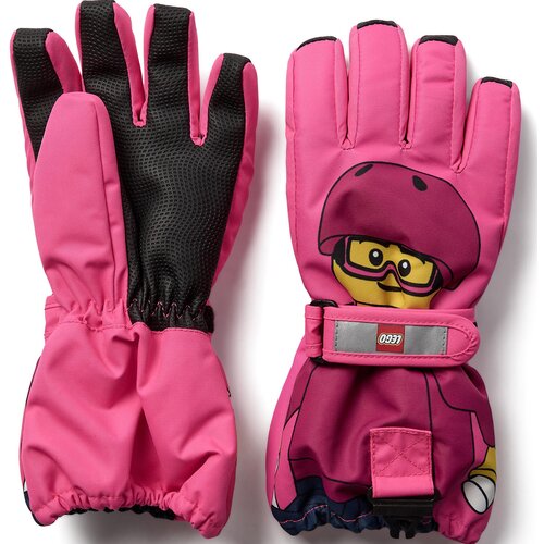 Lego Iconic ski rukavice, roze - 158/164 Slike