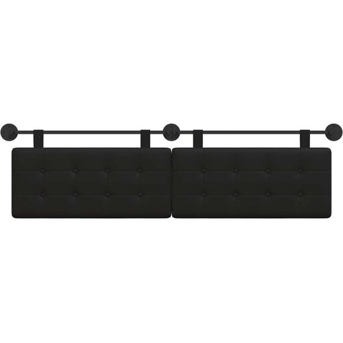  Držeće uzglavlje Zidne Lažna koža - Crna 180 cm bez LED Slike