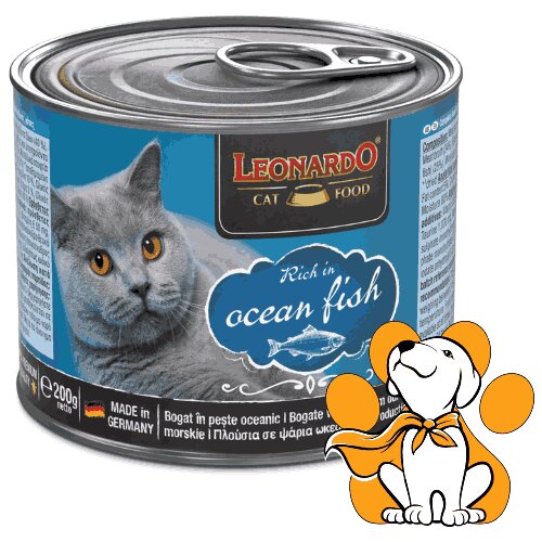Leonardo Cat Ocean Fish 200g, Kompletna Hrana Za Odrasle Mačke Cene