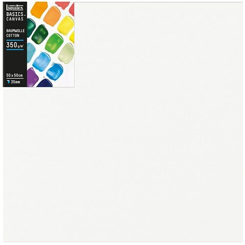 LIQUITEX Basics Slikarsko platno z okvirjem z globokim robom (50 x 50 x 3,5 cm, Bombaž, 3-krat grundirano) Cene