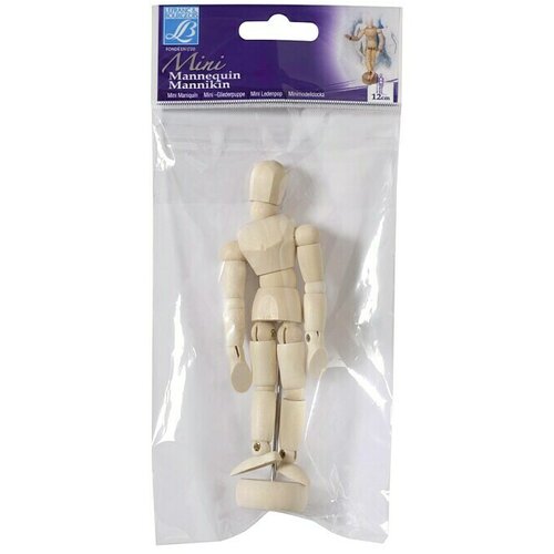  lutka za crtanje Mini (12 cm, Drvo) Slike