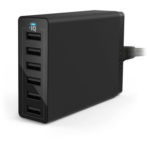 Anker PowerPort 6 60W črn 6-portni - A2123L12 Slike