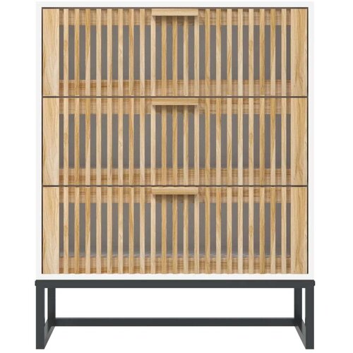 VidaXL Komoda bijela 60 x 30 x 75 cm od konstruiranog drva Slike