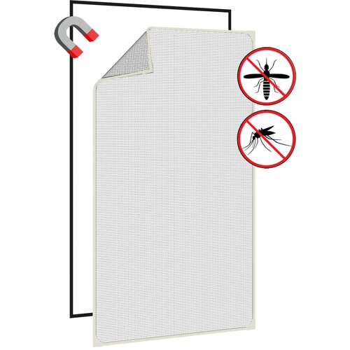  Magnetski prozorski zaslon protiv insekata bijeli 80 x 140 cm Slike