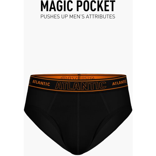 Atlantic Men&amp;#039;s Briefs Magic Pocket - black Slike