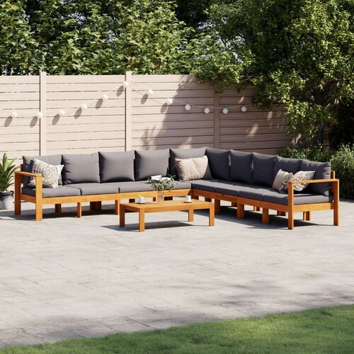 VidaXL 6-dijelna set vrtnih sofa s jastucima masivno bagremovo drvo Slike