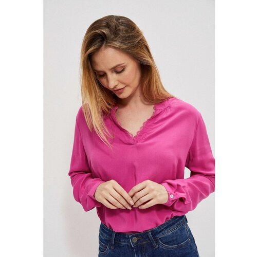 Moodo Shirt with lace neckline Cene