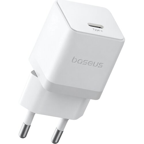 Baseus Palm stenski polnilec z enim USB-C vhodom 20W bele barve Slike