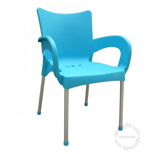 Mega Plast baštenska stolica Smart, Blue Slike