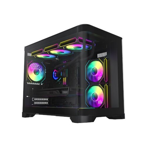  GameMax HYPE-M BK computer case Micro Tower Black Cene