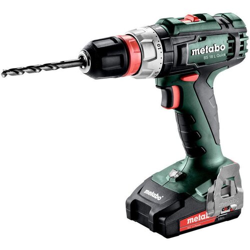 Metabo Akumulatorska bu&amp;scaron;ilica odvrtač Metabo BS 18 L Quick 18V 2x2,0 Ah Slike