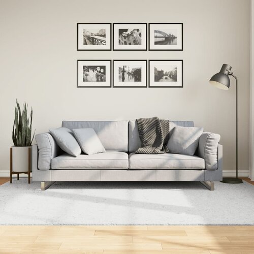  Tepih OVIEDO kratkih vlakana sivi 160 x 230 cm Cijene