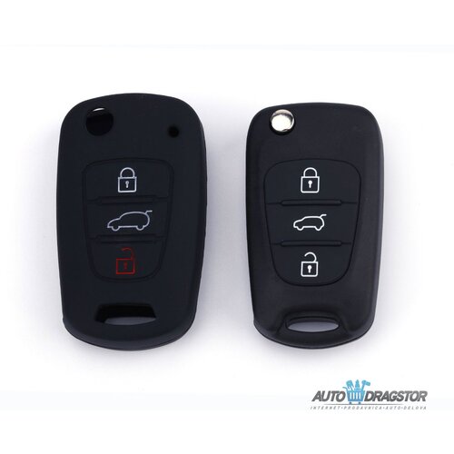 888 Car Accessories silikonska navlaka za ključeve crna kia APT1003.01.B Slike