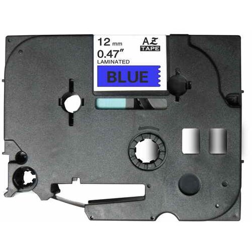Brother Tze-531 združljiv laminirani trak - 12 mm X 8 metrov črno/moder, (21406023) Cene