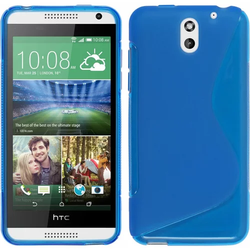  Gumijasti / gel etui S-Line za HTC Desire 610 - modri