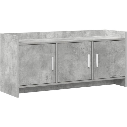 VidaXL TV omarica 102 x 33 x 47 cm Betonsko siva Inženirski les, (5000247691) Slike