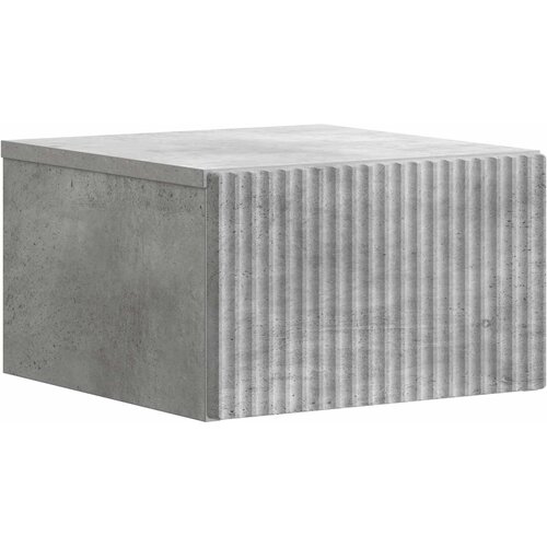  Noćni ormarić za montažu na zid Betonska siva 33 x 34,5 x 20 cm Slike