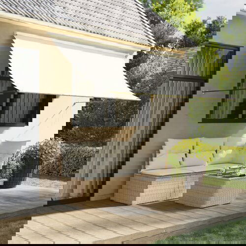 VidaXL Tenda na uvlačenje krem 300 x 150 cm od tkanine i čelika Slike