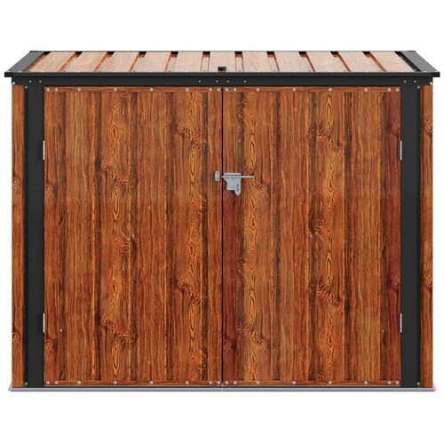  &amp;Scaron;katla za shranjevanje v vrtu Rjava 151,5 x 82 x 110,5 cm Jeklo, (5000143447) Slike