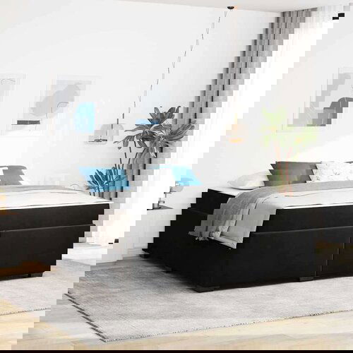  Krevetna konstrukcija Ostalo Crna 180 x 200 cm Baršun Cene