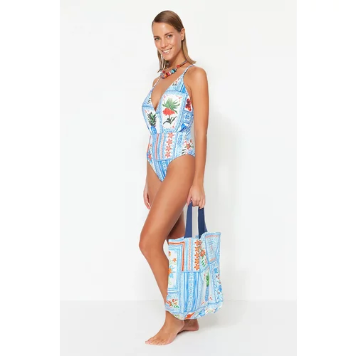 Trendyol Swimsuit - Multicolored - Tropical