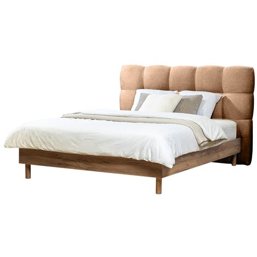 Bobochic Paris Svijetlo ružičasti tapecirani bračni krevet s podnicom 180x200 cm Kumo – Cijene