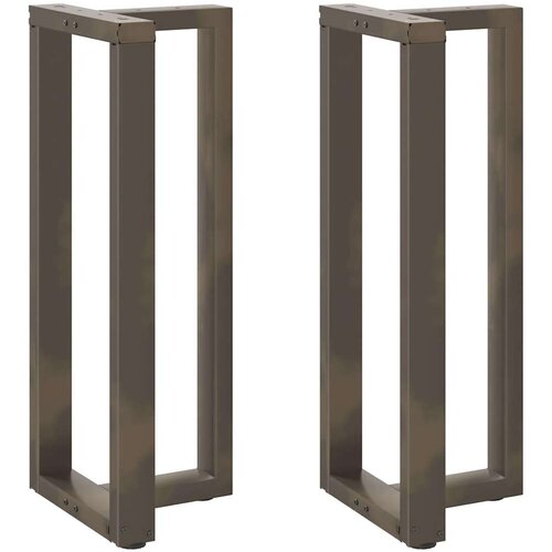  Noge barske mize T-oblike 2kosa naravno jeklo 50x35x(100-101)cm, (21828643) Slike