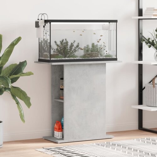  Stalak za akvarij boja betona 75x36x72,5 cm konstruiranog drva Slike