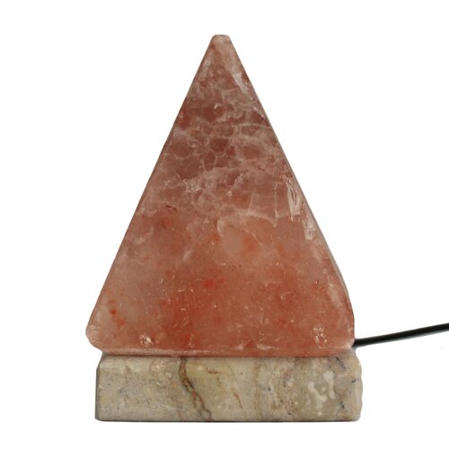  USB piramidna solna svetilka – bela svetloba, 9 cm - Himalayan Salt - Home warming - Božič Cene