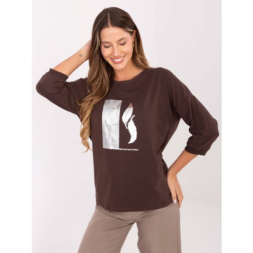 RELEVANCE Blouse-RV-BZ-A820.27P-dark brown Cene