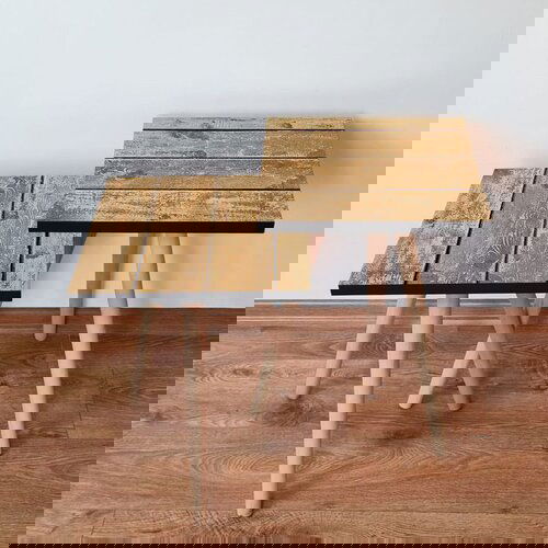 Hanah home 2Shp348 - camel camel nesting table (2 pieces) Cene