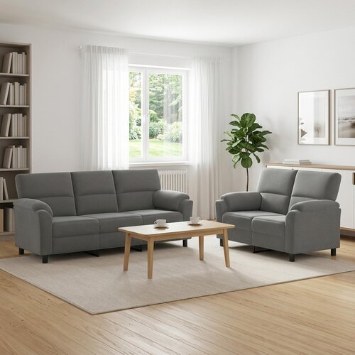  Set sofe 2 pcs Tamnosiva Baršun Cene
