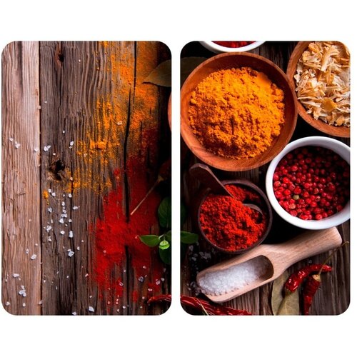 Wenko set od 2 staklena pokrivala za &amp;scaron;tednjak XL Spices, 52 x 40 cm Slike