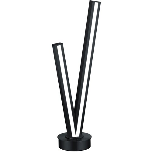 CINQUE Črna LED namizna svetilka z glasovnim upravljanjem s pomočjo mobilne aplikacije s kovinskim senčilom (višina 67,5 cm) Cicanto – Cene