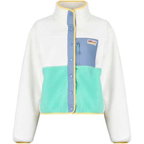 Superdry Colour Block Fleece Jacket Bijela Slike