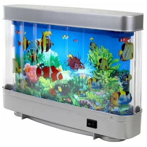 Aptel vrteči LED dekorativni akvarij plavajoče ribice 30cm Z