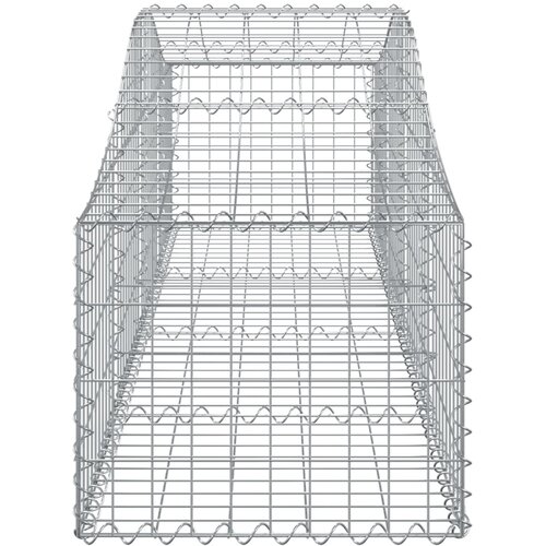  Lučne gabionske ko&amp;scaron;are 15 kom 200x50x40/60 cm pocinčano željezo Slike
