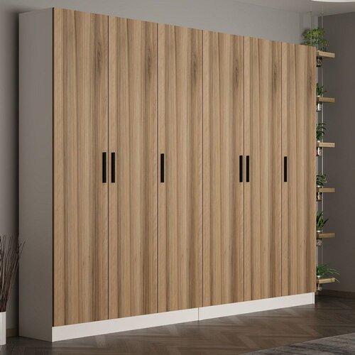 Hanah home Ormar Noah-8225, 270x210x35 cm, Boja hrasta Cene