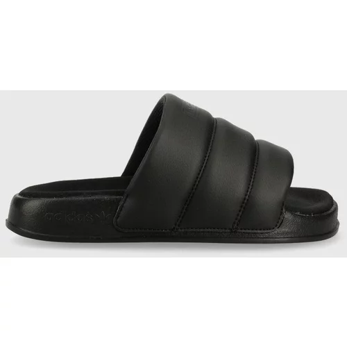 Adidas Natikače Adilette Essential Slide za žene, boja: crna, s platformom IE9641