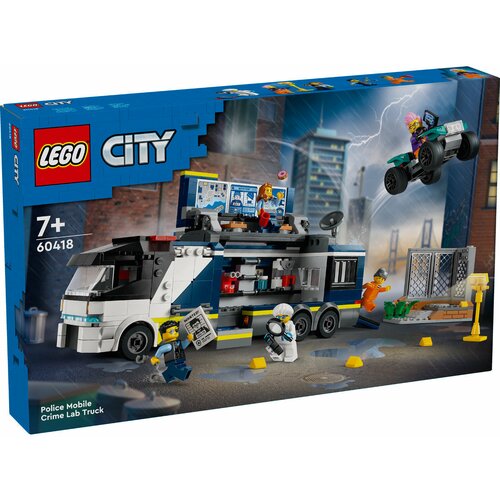 Lego city 60418 policijski kamion – mobilna kriminalistička laboratorija Slike