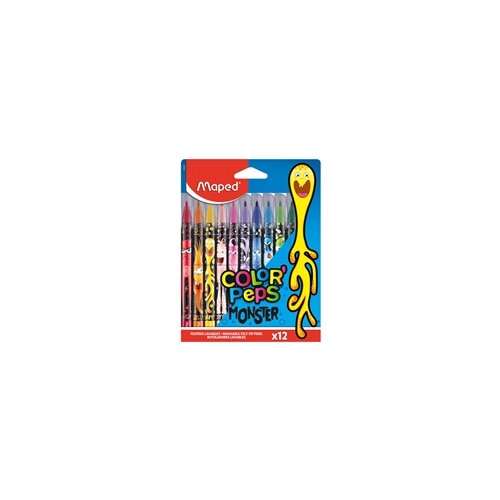 Maped flomasteri monster, 12 komada Slike