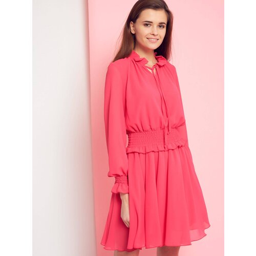 Cocomore Dress with a tie under the neck Boutiqe pink Slike
